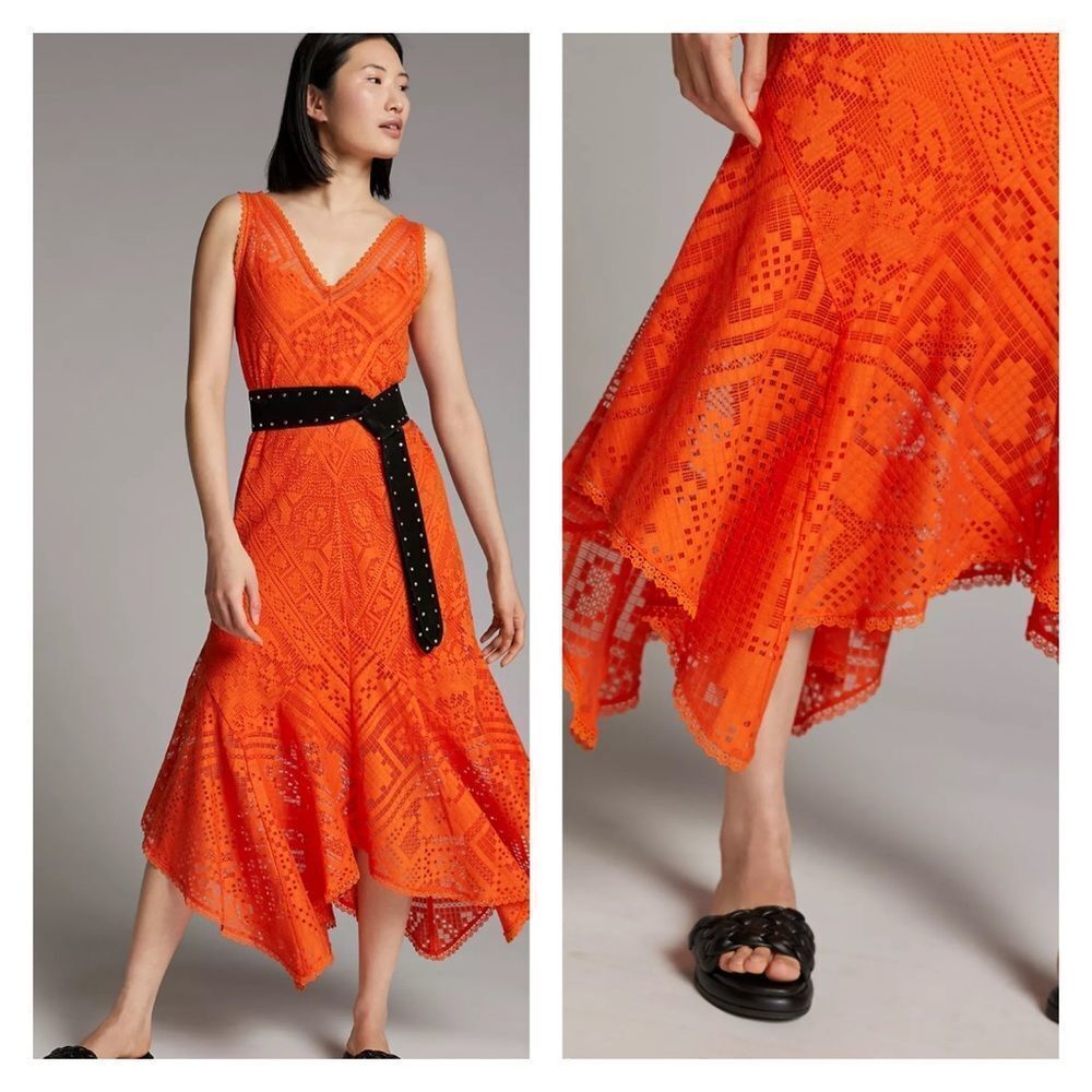ANTHROPOLOGIE Lace Maxi Dress